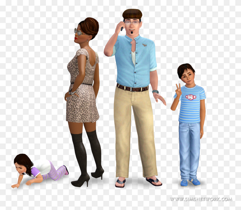 1289x1112 The Sims 3 Hidden Springs Sims 3 Hidden Springs Family, Person, Human, Clothing HD PNG Download