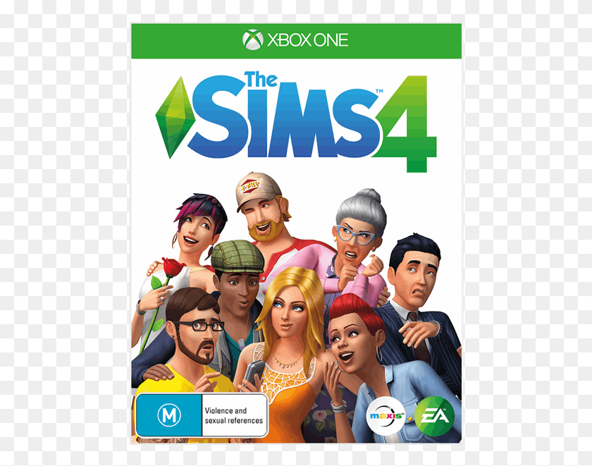 476x601 The Sims Sims 4 Xbox One, Человек, Плакат, Реклама Hd Png Скачать