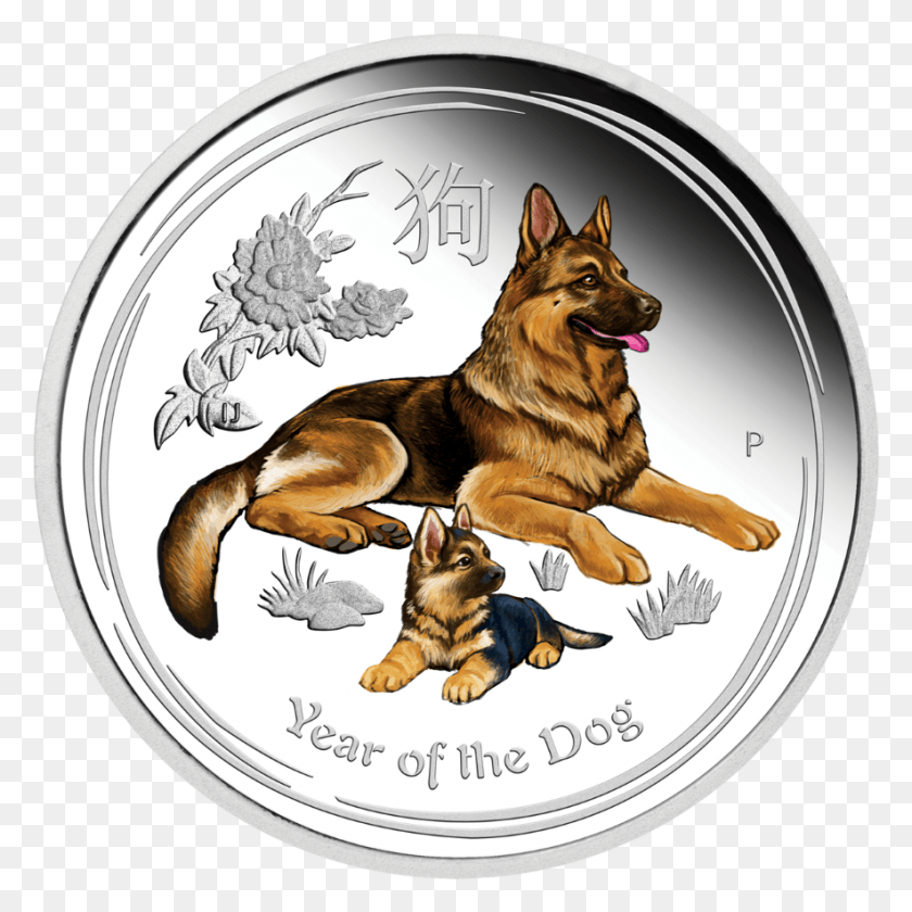 885x885 Монета Сингапурского Монетного Двора Год Собаки, Домашнее Животное, Животное, Млекопитающее Hd Png Скачать