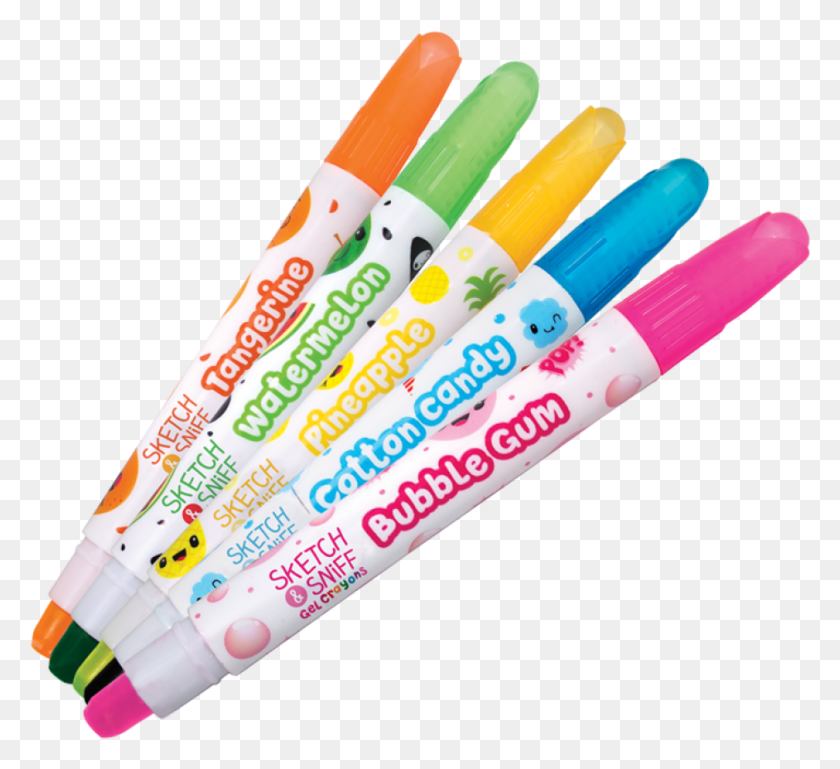 942x857 The Sketch Sniff Gel Crayons Pack Includes Sketch And Sniff Gel Crayons, Marker, Baseball Bat, Baseball HD PNG Download