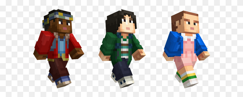 614x278 The Skin Pack39s Available To Right Now So Minecraft Stranger Things Skin, Toy HD PNG Download