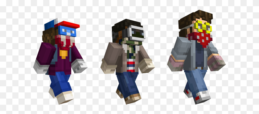 627x310 The Skin Pack39s Available To Right Now So Stranger Things All Skins Minecraft, Robot, Toy HD PNG Download