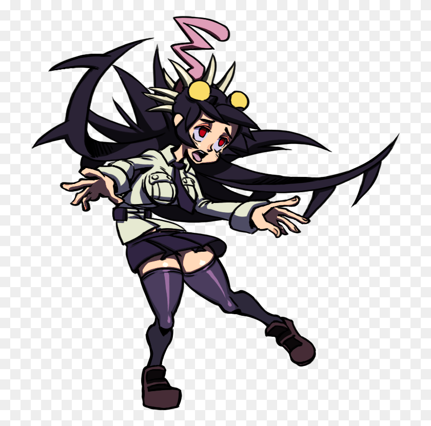 720x771 The Skullgirls Sprite Of The Day Is Cartoon, Person, Human, Hand HD PNG Download