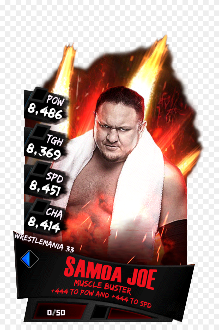745x1201 The Smackdown Hotel Samoa Joe Wwe Supercard, Poster, Advertisement, Flyer HD PNG Download