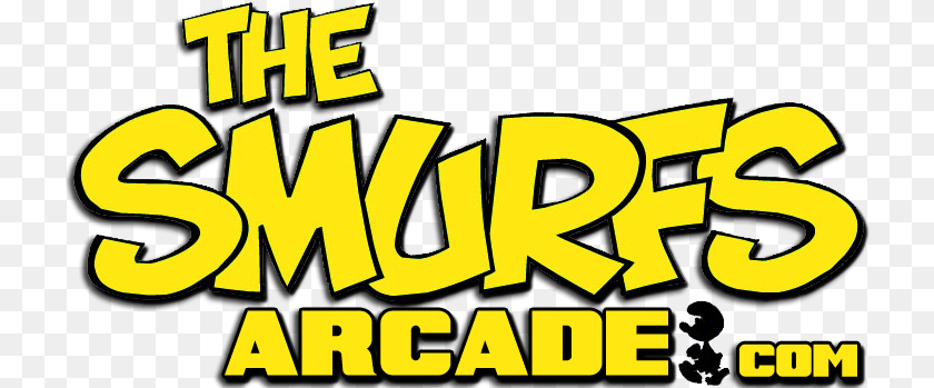 725x349 The Smurfs Arcade Play Online Smurf Games Smurfs, Logo, Dynamite, Weapon Transparent PNG