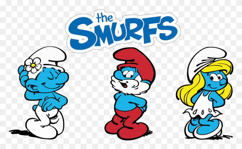 957x562 The Smurfs Image Smurfs Cartoon, Super Mario, Helmet, Clothing HD PNG Download