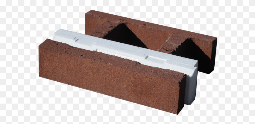 590x347 The Spec Brik Hi R Wall System Combines The Spec Brik Wood, Brick, Rug, Rust Descargar Hd Png