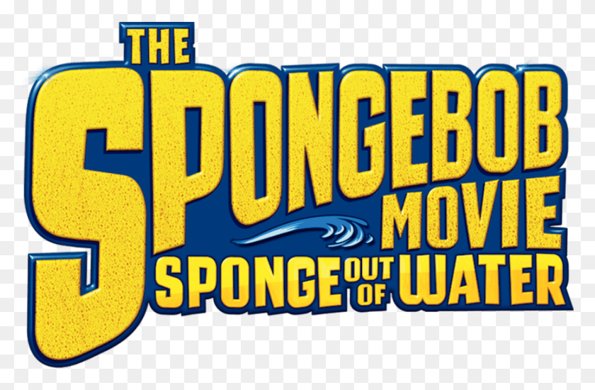 866x545 The Spongebob Movie Spongebob Sponge Out Of Water Title, Word, Text, Outdoors HD PNG Download