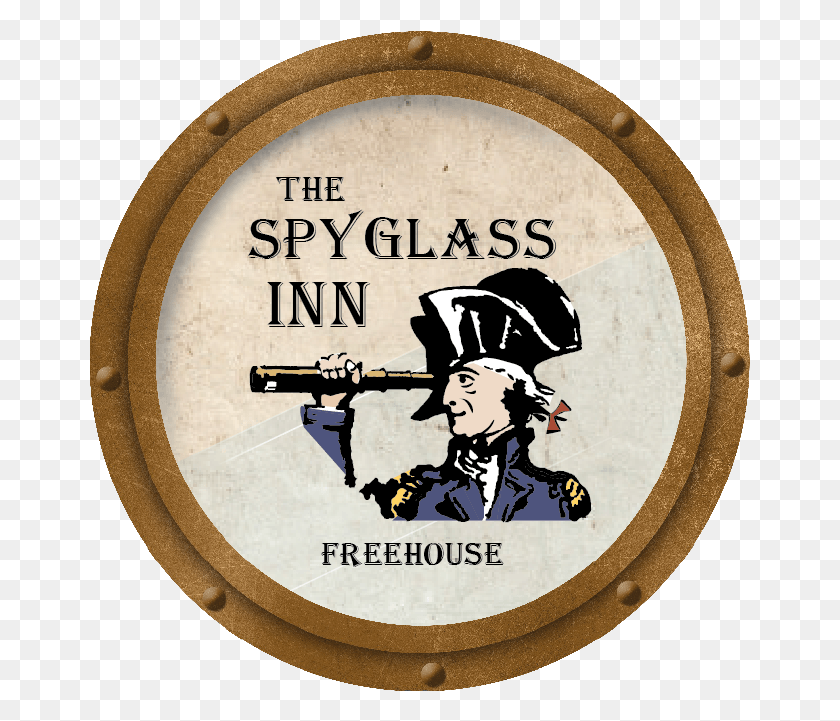 661x661 The Spyglass Inn Spyglass Inn Logo, Person, Human, Barrel HD PNG Download