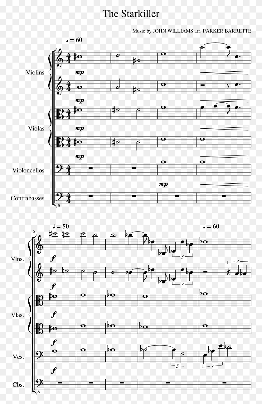 773x1231 The Starkiller Sheet Music, Gray, World Of Warcraft HD PNG Download