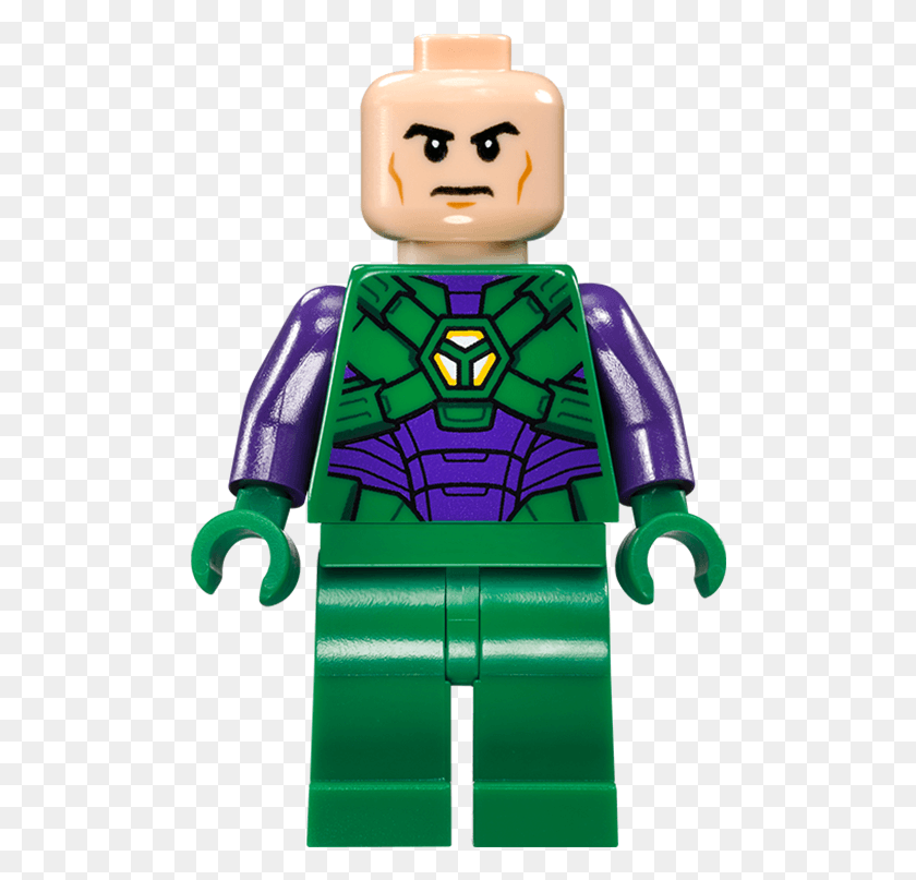 492x747 La Historia De Lex Luthor De Lego Dc Comics Super Lego Lex Luthor Minifigure, Toy, Robot, Verde Hd Png
