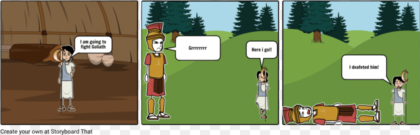 1145x368 The Story Of David And Goliath Cartoon, Book, Comics, Publication, Person Sticker PNG