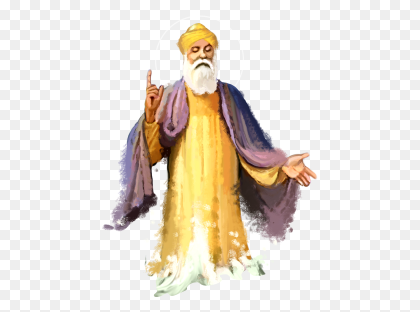 433x564 La Historia De Guru Nanak Guru Nanak Dev Ji, Intérprete, Persona, Humano Hd Png