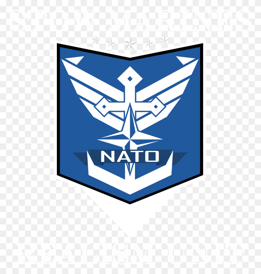 1193x1254 El Realismo De Armas Combinadas De Stowmarines Nato Arma 3 Emblema, Cartel, Publicidad, Símbolo Hd Png