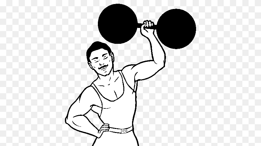 The Strongman Coloring, Adult, Male, Man, Person Sticker PNG