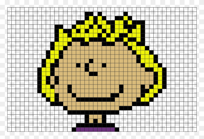 880x581 Шаблон Pixel Art Чарли Браун, Pac Man, Табло, Узор Hd Png Скачать