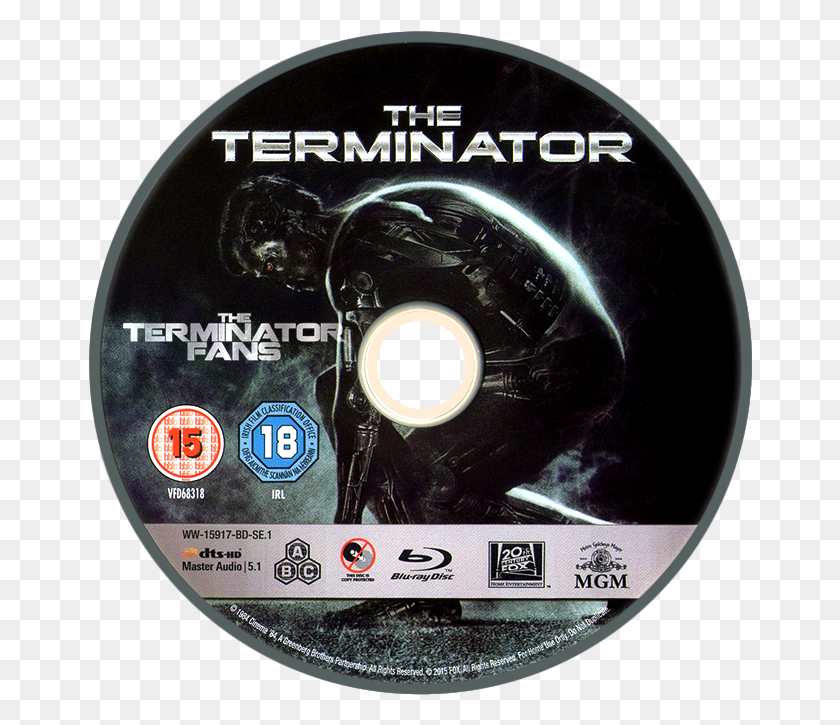 664x665 The Terminator Blu Ray Disc Terminator Blu Ray Disc, Disk, Dvd HD PNG Download