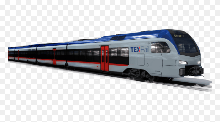 801x416 The Texrail Train Will Use Swiss Built Train Cars Tex Rail Stadler, Vehicle, Transportation, Railway HD PNG Download