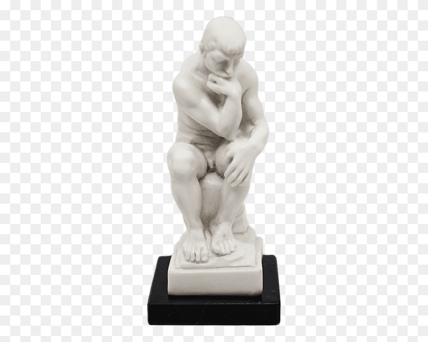 265x612 The Thinker By Auguste Rodin 11 Cm Ruggeri, Sculpture, Statue HD PNG Download