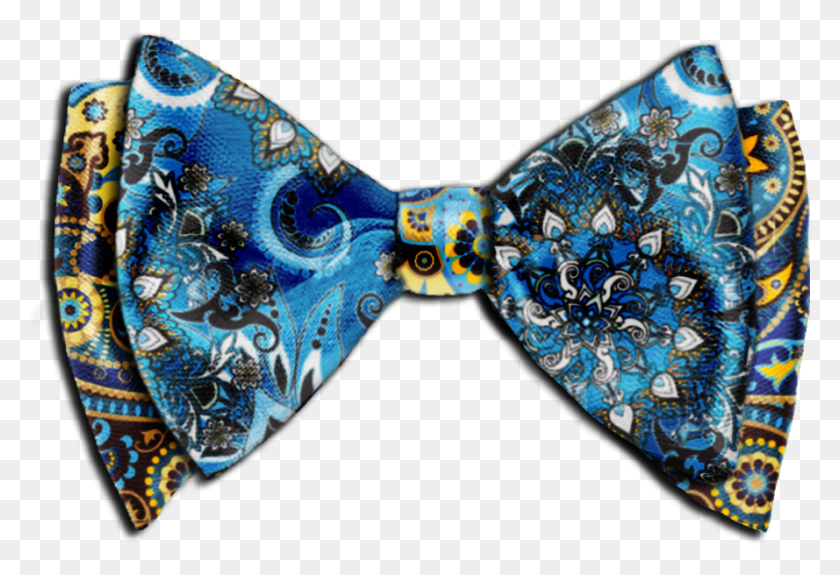 889x588 The Thomas Custom Bow Tie Sky Blue Yellow Brown Paisley, Tie, Accessories, Accessory HD PNG Download