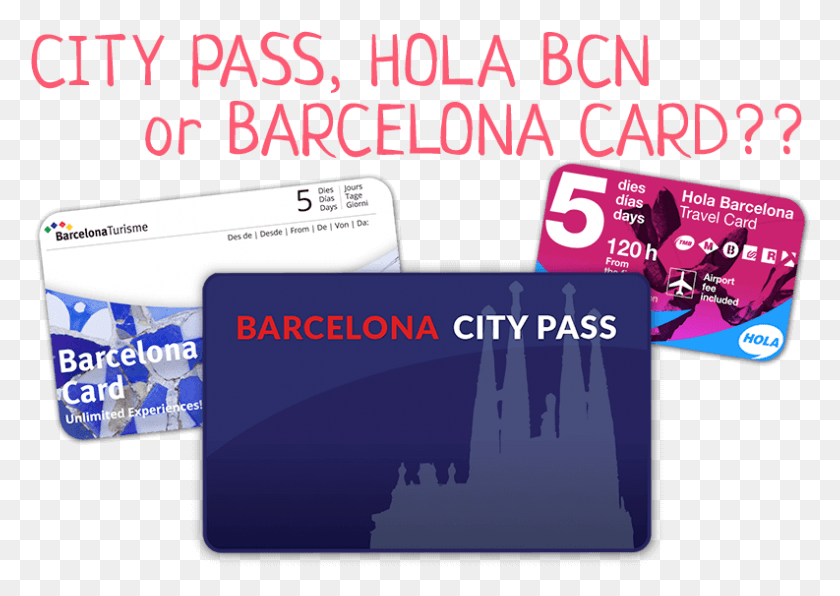 793x545 The Three Best Barcelona Discount Pass Options Graphic Design, Text, Credit Card, Flyer HD PNG Download