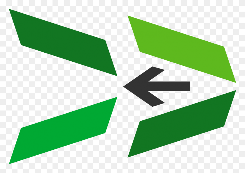 980x673 Las Tres Formas De Flecha Verde En El Logotipo Representan La Ilustración, Símbolo, Símbolo De Reciclaje, Signo Hd Png