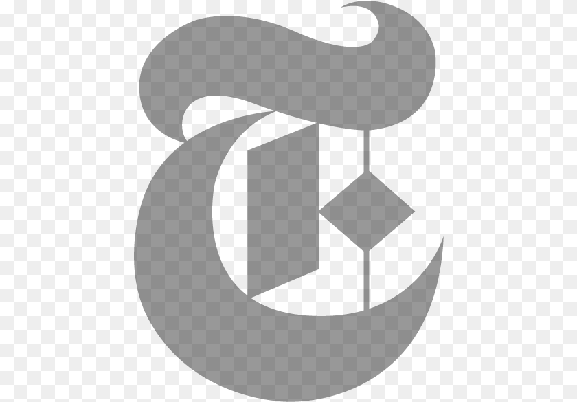 452x585 The Times Alt Svg New York Times Letter T, Gray PNG