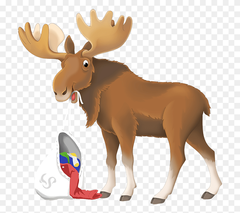 717x685 The Tip Sheet Cartoon Images Moose, Animal, Mammal, Wildlife HD PNG Download