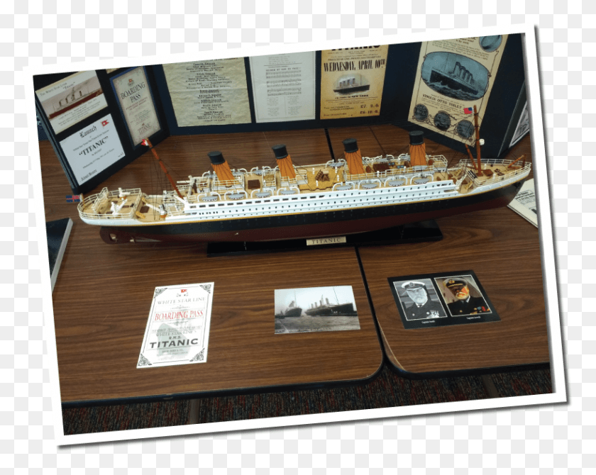 817x639 The Titanic Display Includes Over One Hundred Photographs Royal Mail Ship, Boat, Vehicle, Transportation HD PNG Download