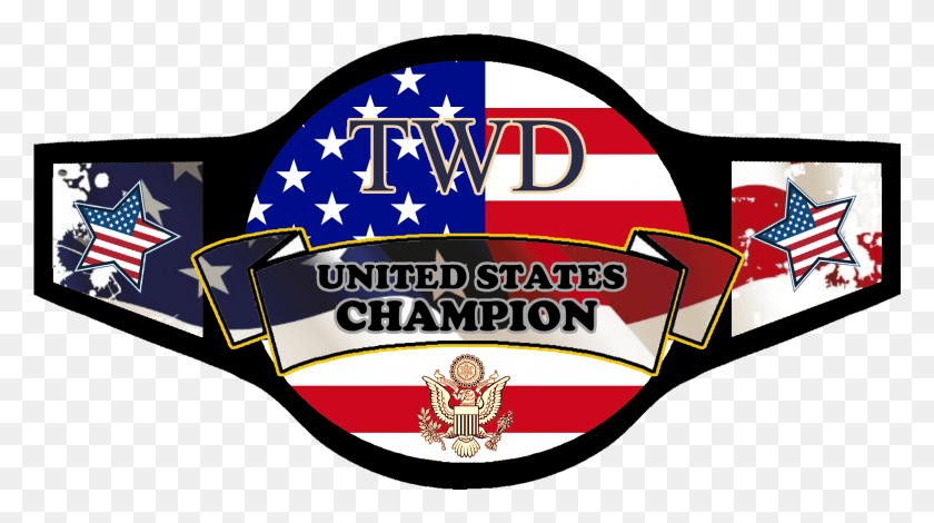 1570x826 The Twd United States Championship Belt Emblem, Label, Text, Logo HD PNG Download