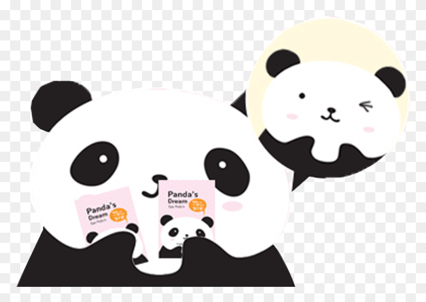 967x666 The Under Eye Patch Is Designed To Vitalize The Skin Corrector De Ojeras Tonymoly, Giant Panda, Bear, Wildlife HD PNG Download