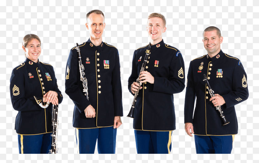 3199x1928 The United States Army Field Band Clarinet Quartet Military Officer HD PNG Download