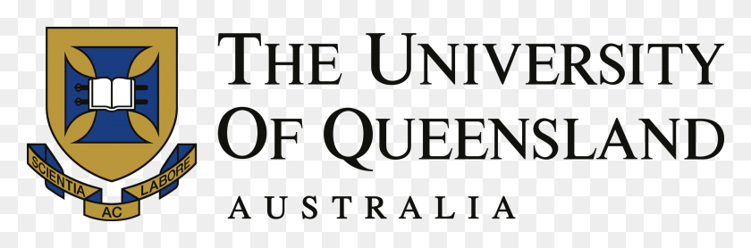 2703x757 The University Of Queensland Logo Uni Of Queensland Logo, Text, Word, Alphabet HD PNG Download
