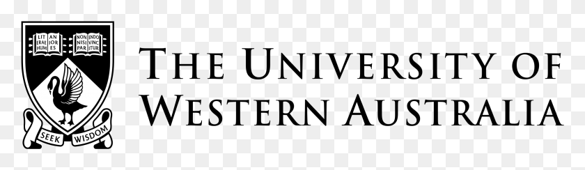2337x554 Логотип Университета Западной Австралии Прозрачный Логотип Университета Западной Австралии Белый, Серый, Мир Варкрафта Png Скачать