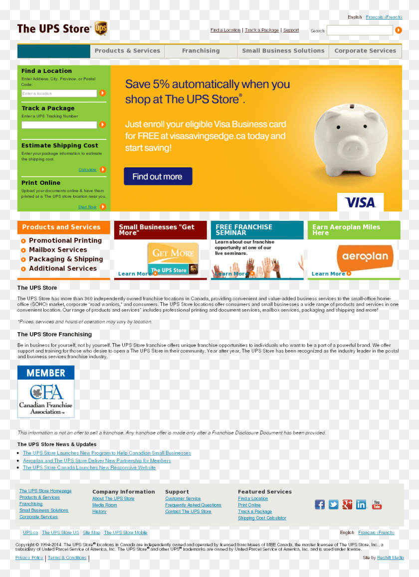 961x1350 The Ups Store Canada Competitors Revenue And Employees Canadian Franchise Association, File, Piggy Bank, Webpage HD PNG Download