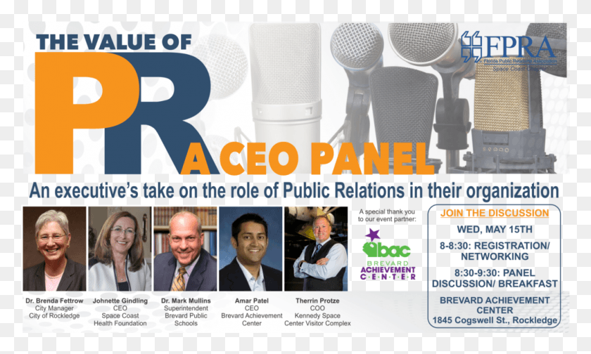 1024x584 The Value Of Pr A Ceo Panel Brevard Achievement Center, Person, Human, Poster HD PNG Download