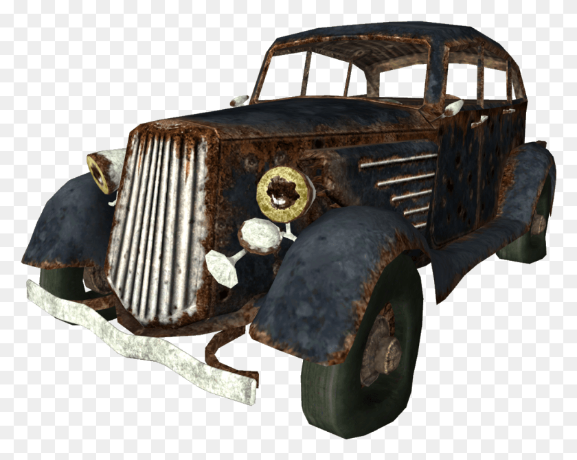 1135x889 Descargar Png The Vault Fallout Wiki Bonnie Y Clyde Coche, Rust, Transporte, Vehículo Hd Png