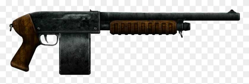 1124x322 The Vault Fallout Wiki Fallout Combat Shotgun, Gun, Weapon, Weaponry HD PNG Download