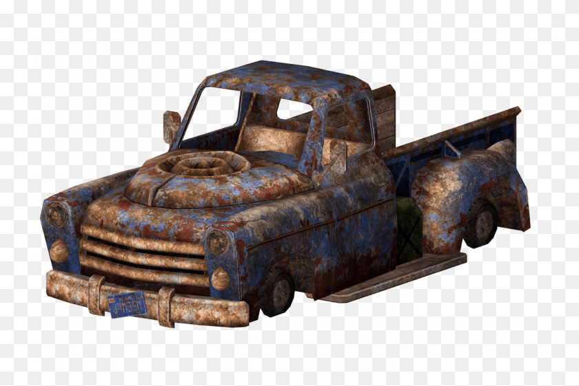 1200x771 Descargar Png The Vault Fallout Wiki Pickup Truck, Rust, Vehículo, Transporte Hd Png