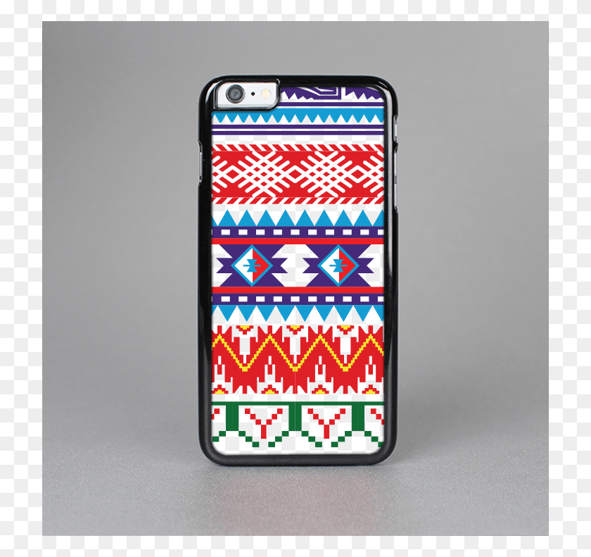720x731 The Vector White Blue Red Aztec Pattern Skin Sert Case, Mobile Phone, Phone, Electronics HD PNG Download
