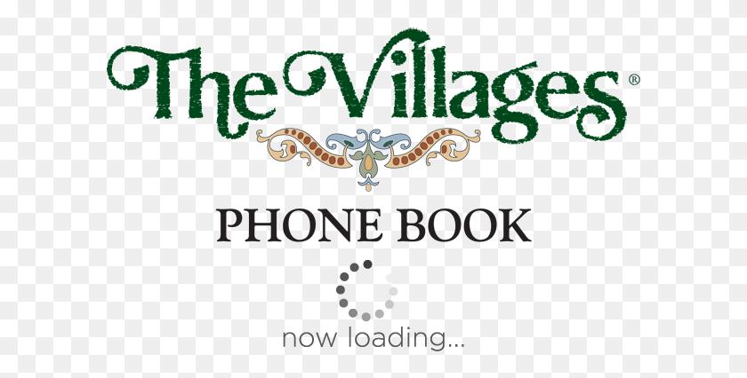 601x366 The Villages Phone Book Villages, Text, Alphabet, Symbol HD PNG Download