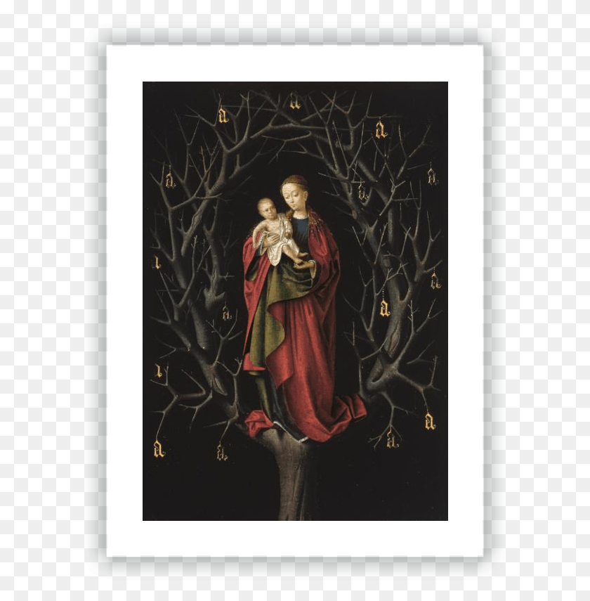 601x795 The Virgin Of The Dry Tree Petrus Christus The Virgin Of The Dry Tree, Clothing, Apparel, Person HD PNG Download