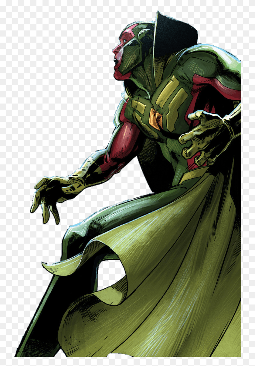 750x1142 The Vision Marvel Wallpaper Mtc All New Marvel Now Vision, Batman, Bird, Animal HD PNG Download