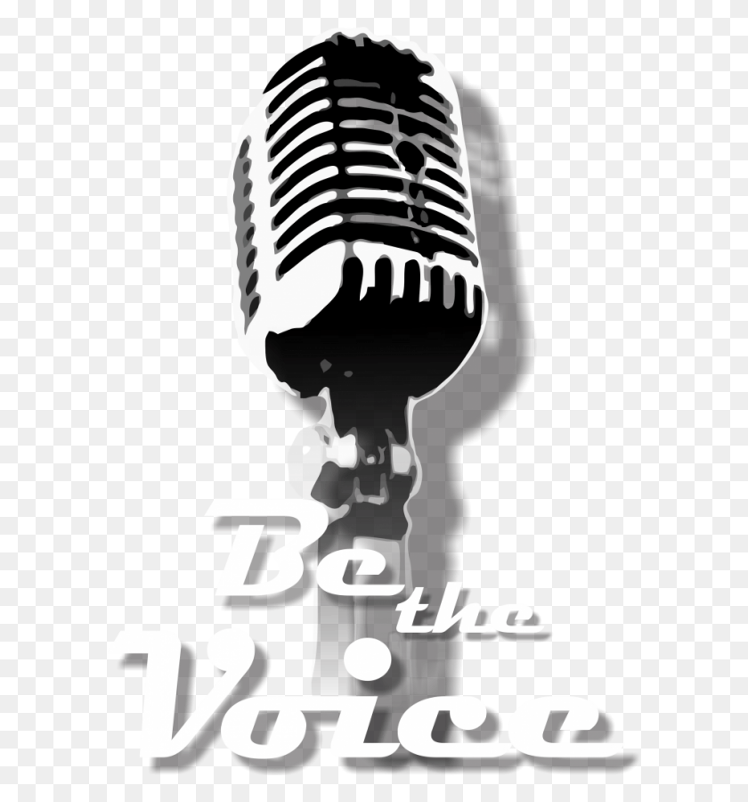 600x840 The Voice Logo Stencil Microphone, Electrical Device, Poster, Advertisement HD PNG Download