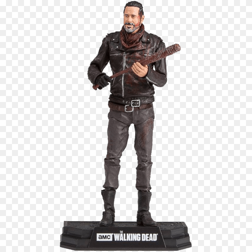 850x850 The Walking Dead Actionfigur Negan Bloody Edition Kingsloot, Figurine, Adult, Male, Man Sticker PNG