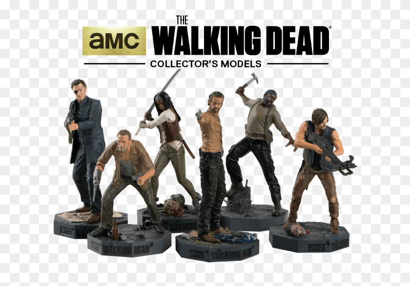 661x527 The Walking Dead Collector39s Models Walking Dead, Person, Human, Figurine HD PNG Download