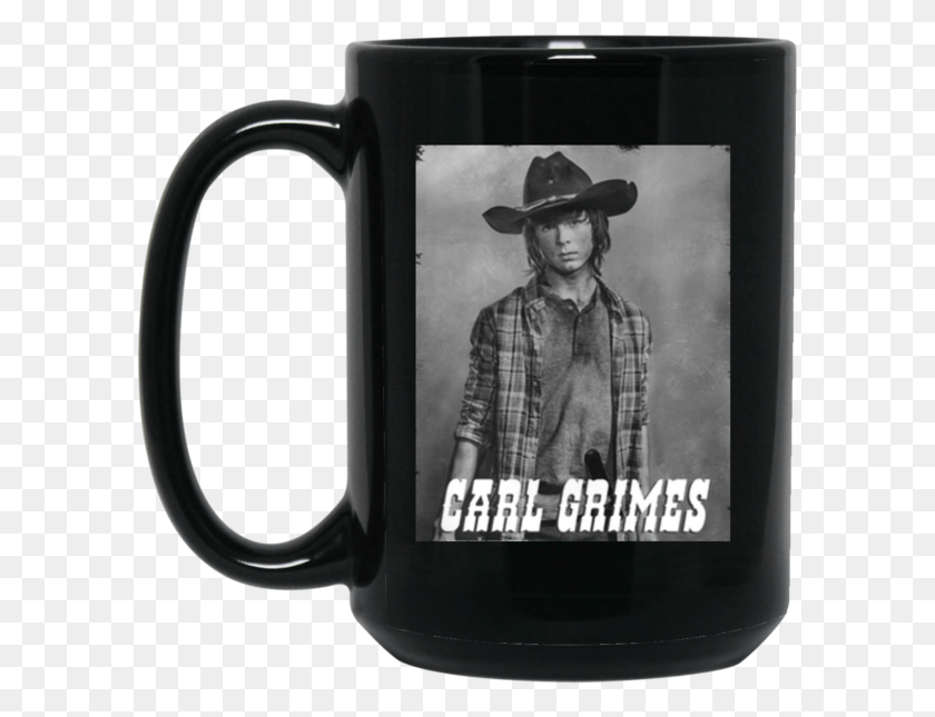 595x585 The Walking Dead Mug Carl Grimes Coffee Mug Tea Mug Chandler Riggs En Twd, Coffee Cup, Cup, Person HD PNG Download