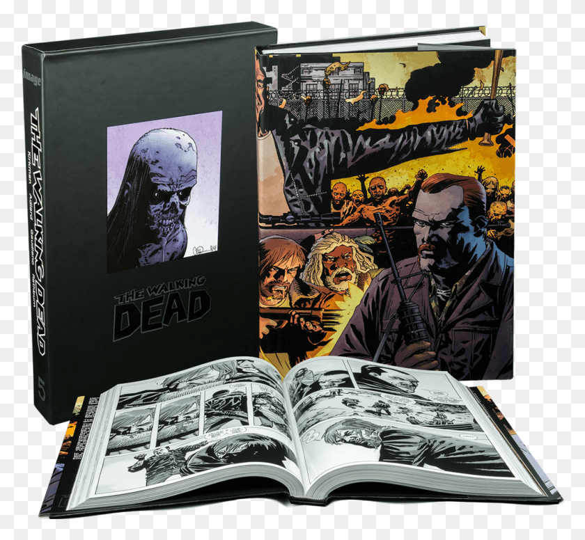 1000x918 The Walking Dead Omnibus Volume, Book, Person, Human HD PNG Download