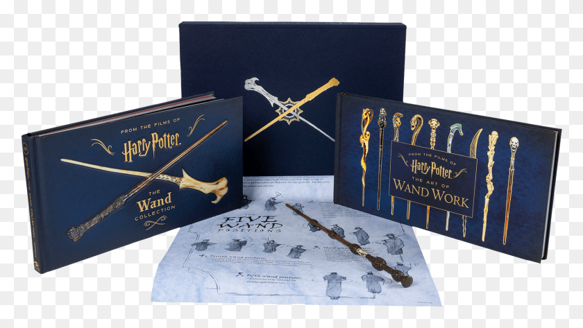1465x776 The Wand Collection Collector39s Edition Hardcover Harry Potter The Wand Collection Collector39s Edition, Text, Weapon, Weaponry HD PNG Download