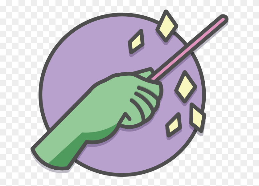 643x544 The Wand Creating Sparkles Could Represent Actual Magic Illustration, Hand, Washing, Cleaning HD PNG Download